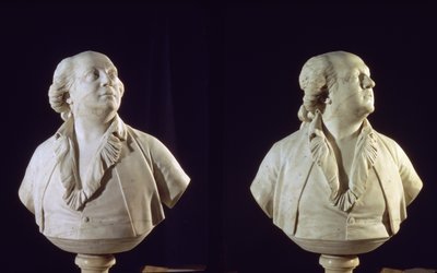 Portretbuste van Giuseppe Balsamo (1743-95), genaamd de graaf van Cagliostro (marmer) door Jean Antoine Houdon