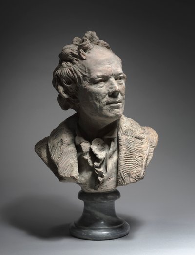 Portret van Christoph Willibald Gluck door Jean Antoine Houdon