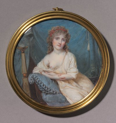 Portret van een Vrouw Liggend op een Sofa, c. 1804 door Jean Antoine Laurent