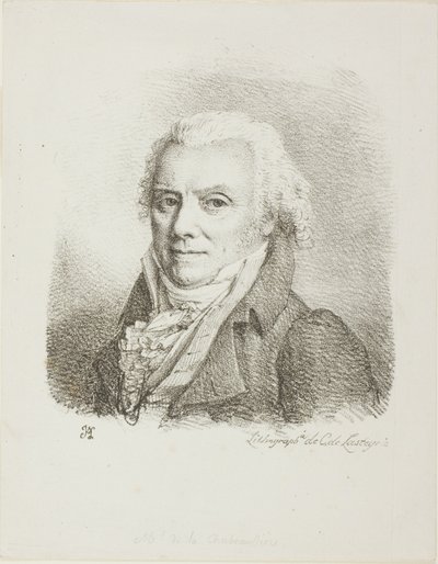Zelfportret in een Donkere Stoffen Jas door Jean Antoine Laurent