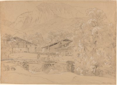 Een Alpen Dorp in de Zomer door Jean Antoine Linck