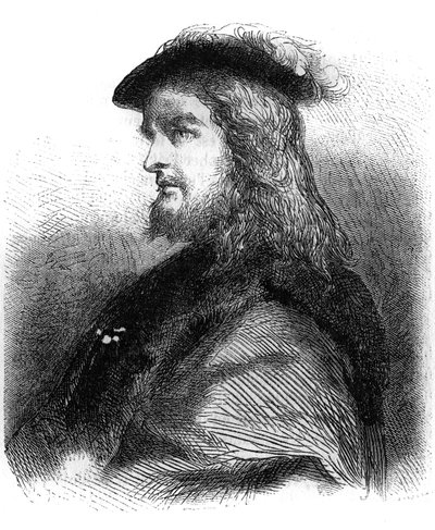 Portret van Gustaaf I Wasa (Gustav Vasa) door Jean Antoine Valentin Foulquier