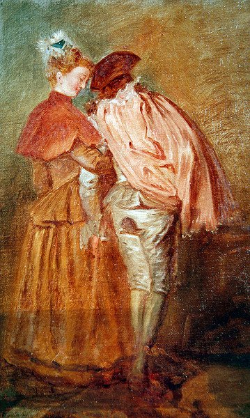 Vertrek naar Kythira door Jean Antoine Watteau