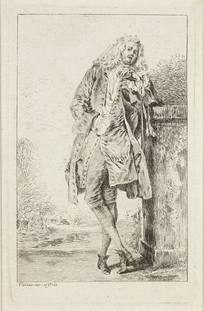 Modefiguren door Jean Antoine Watteau