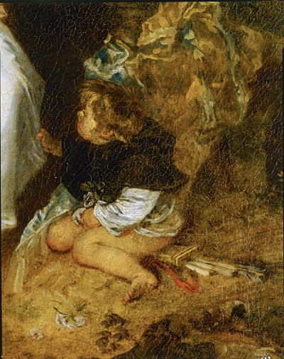 Instappen voor Cythere ... door Jean-Antoine Watteau