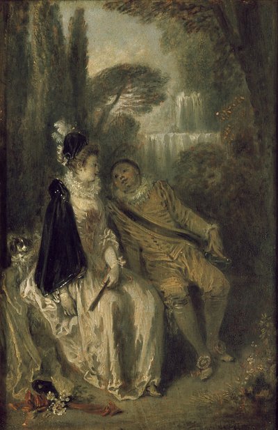 Le Repos Gracieux, c.1713 door Jean Antoine Watteau