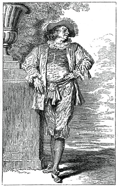 Boerenkostuum door Jean Antoine Watteau