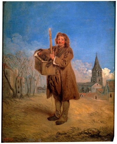 Savoyaard met een marmot, 1716 door Jean Antoine Watteau