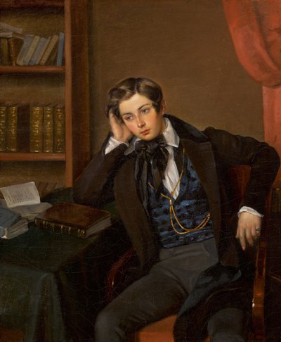 Portret van Vladimir Nikolaevich Karamzin 1819-1878, 1935 door Jean Auguste Bard
