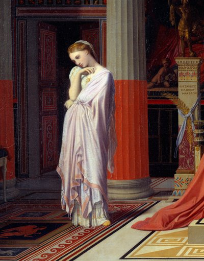 Antiochus ziekte of Antiochus en Stratonice (detail) door Jean Auguste Dominique Ingres
