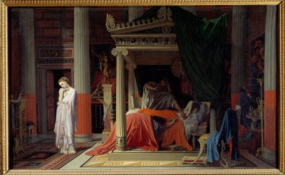 De ziekte van Antiochus of Antiochus en Stratonice door Jean Auguste Dominique Ingres