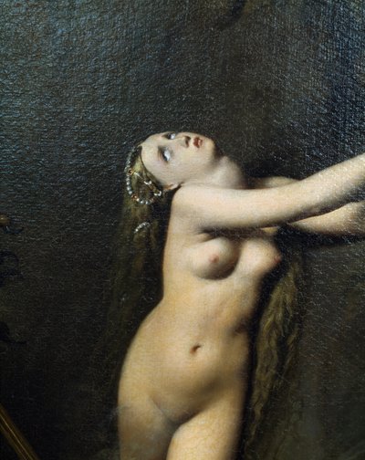 Figuur Angelica, detail door Roger vrij Angelica door Jean Auguste Dominique Ingres