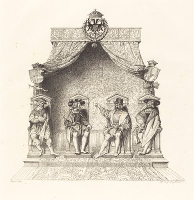 Vier Magistraten van Besançon door Jean Auguste Dominique Ingres