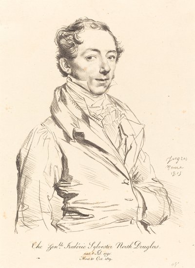 Frederic Sylvester Douglas door Jean Auguste Dominique Ingres
