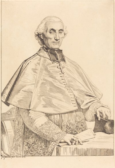 Gabriel Cortois de Pressigny door Jean Auguste Dominique Ingres