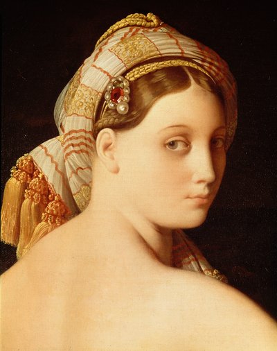Grande Odalisque (detail) door Jean Auguste Dominique Ingres