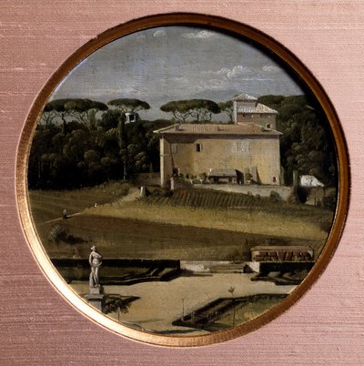 Le Casino Raphael in Rome door Jean Auguste Dominique Ingres