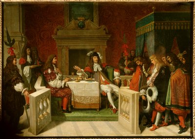 Lodewijk XIV en Molière door Jean Auguste Dominique Ingres