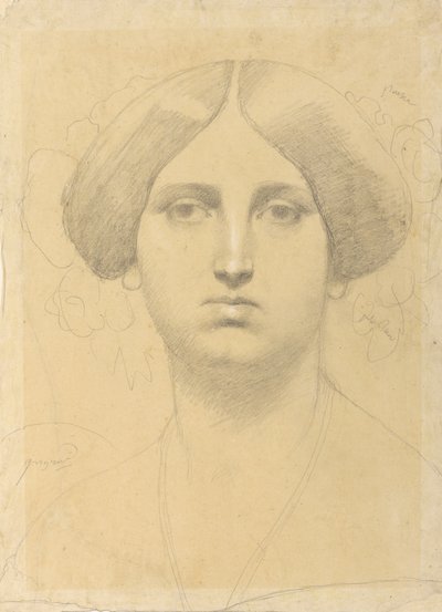 Mevrouw Moitessier door Jean Auguste Dominique Ingres