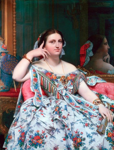 Madame Moitessier, 1856 door Jean Auguste Dominique Ingres