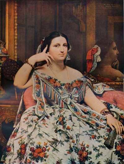 Madame Moitessier door Jean Auguste Dominique Ingres