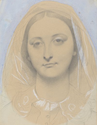 Juffrouw Mary de Borderieux(?) door Jean Auguste Dominique Ingres