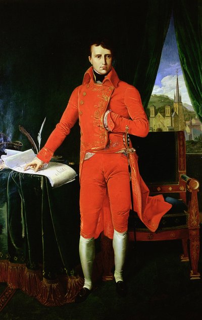 Napoleon Bonaparte Eerste Consul, 1803-1804 door Jean Auguste Dominique Ingres