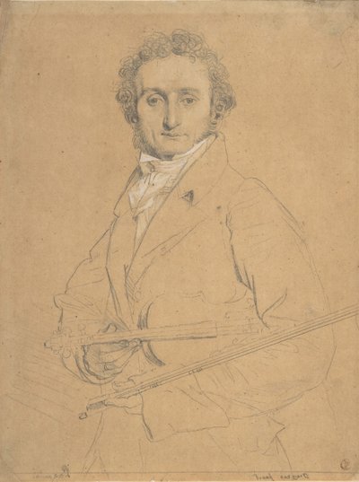 Niccolò Paganini door Jean Auguste Dominique Ingres