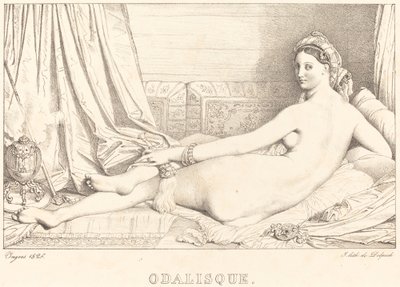 Odalisque door Jean Auguste Dominique Ingres