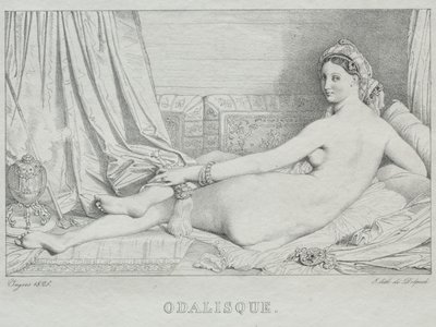 Odalisque door Jean Auguste Dominique Ingres