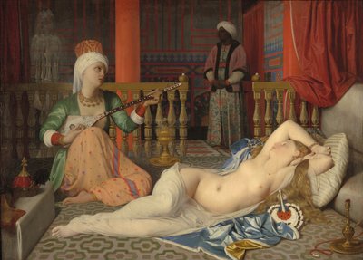 Odalisque met een Slaaf, 1839-40 door Jean Auguste Dominique Ingres