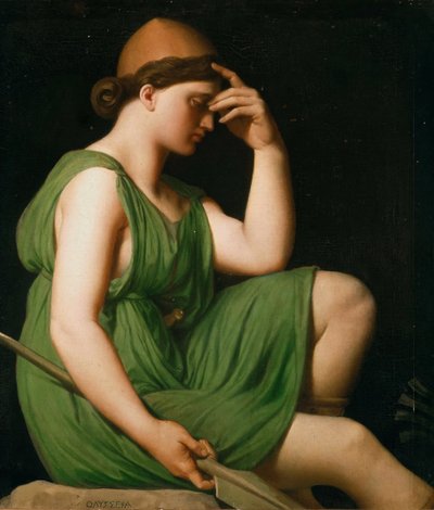 Odysseus. Studie voor de Triomf van Homerus, c. 1850 door Jean Auguste Dominique Ingres