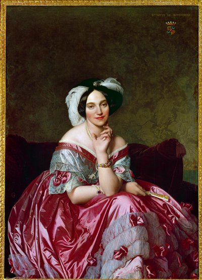 Portret van barones Betty de Rothschild door Jean Auguste Dominique Ingres