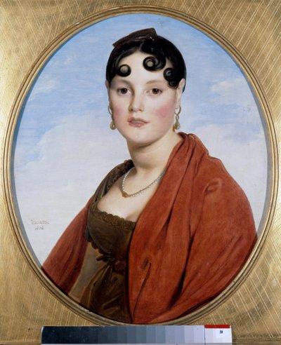 Portret van Madame Aymon, genaamd de Belle Zelie door Jean Auguste Dominique Ingres