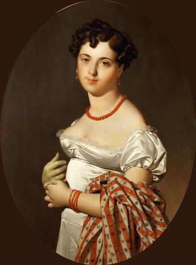 Portret van Madame Cécile Panckoucke, née Bochet door Jean Auguste Dominique Ingres