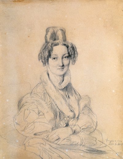 Portret van Madame Hittorff door Jean Auguste Dominique Ingres