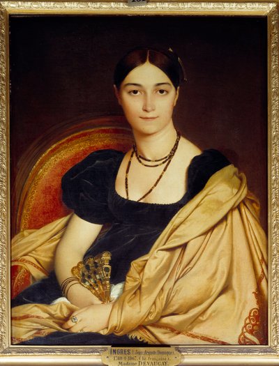 Portret van Madame de Vaucay (of Devaucay) geboren van Nittis door Jean Auguste Dominique Ingres