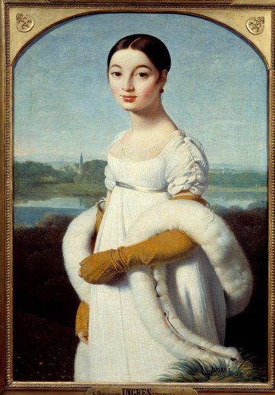 Portret van Mademoiselle Caroline Riviere door Jean Auguste Dominique Ingres