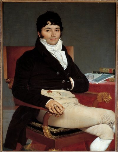 Portret van Philibert Riviere door Jean Auguste Dominique Ingres