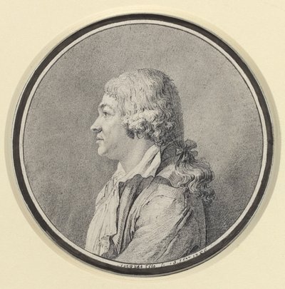 Portret van een man door Jean Auguste Dominique Ingres