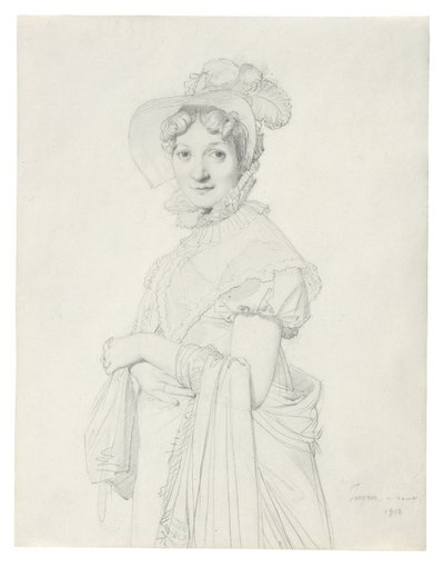 Portret van een jonge vrouw door Jean Auguste Dominique Ingres