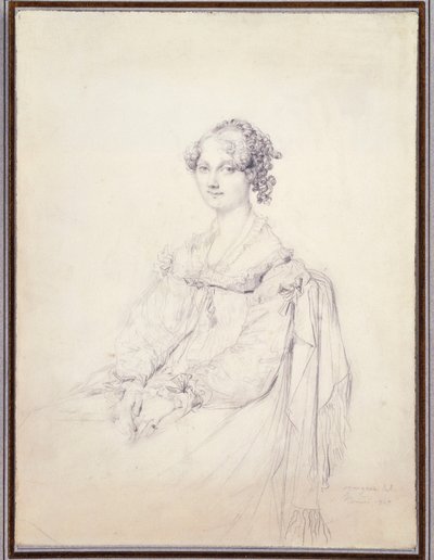 Portret van de Hon. Mrs. Fleetwood Pellew door Jean Auguste Dominique Ingres