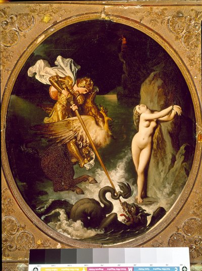 Roger bevrijdt Angelique - Illustratie van het X Lied van 