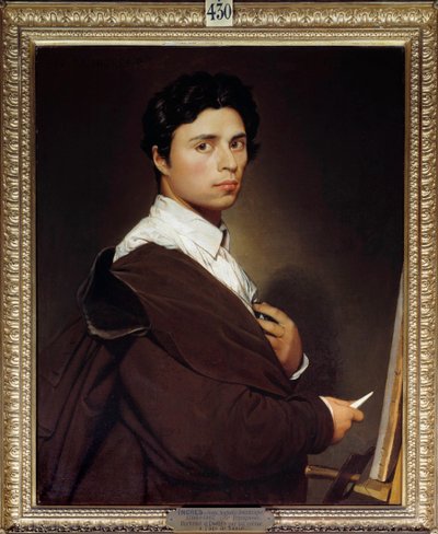 Zelfportret op 24-jarige leeftijd door Jean Auguste Dominique Ingres