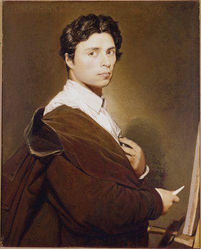 Zelfportret op 24-jarige leeftijd door Jean Auguste Dominique Ingres