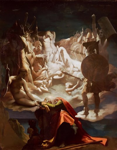 De droom van Ossian, 1813 door Jean Auguste Dominique Ingres
