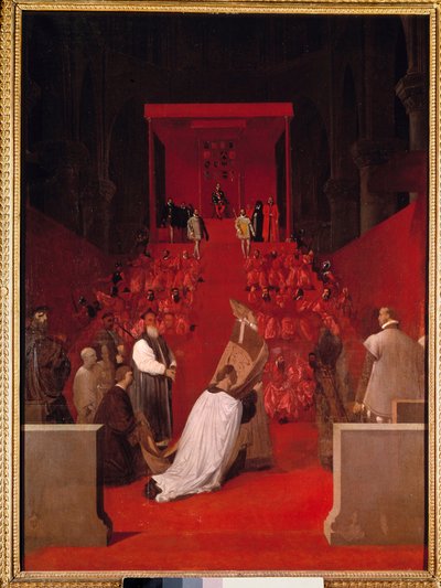 De hertog van Alba heeft de kerk van St. Gudule van Brussel Ferdinand Alvare van Toledo door Jean Auguste Dominique Ingres