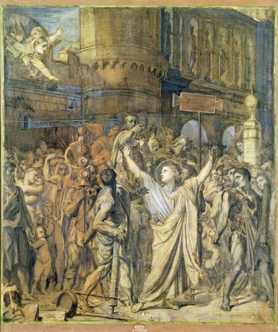 Het Martelaarschap van St. Symphorian, c.1834 door Jean Auguste Dominique Ingres