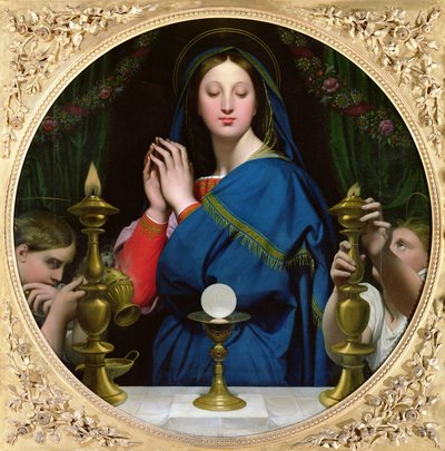 De Maagd van de Hostie door Jean Auguste Dominique Ingres