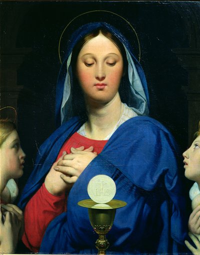 De Maagd van de Hostie, 1866 door Jean Auguste Dominique Ingres